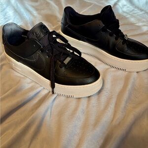 Nike Air Force One Black and White Sneakers